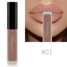 Load image into Gallery viewer, NICEFACE Lip Gloss 26 Colors Nude Matte Liquid Lipstick Mate Waterproof Long Lasting Moisturizing Lipgloss Lip Makeup Cosmetics