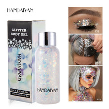 Load image into Gallery viewer, 9 Colors Hot Festival Cosmetics Face Body Glitter Cream Sequins Shining Liquid Shimmer Glitter Body Makeup Fashion Party Make Up