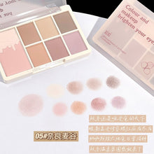 Load image into Gallery viewer, 7 Color Eyeshadow Palette Red Wine Glitter Pearly Lasting Acrylic Eyeshadow Palette Korean Eyes Makeup Palette Beauty Makeup