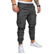 Load image into Gallery viewer, Autumn Men Pants Hip Hop Harem Joggers Pants New Male Trousers Mens Joggers Solid Multi-pocket Pants Sweatpants