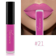 Load image into Gallery viewer, NICEFACE Lip Gloss 26 Colors Nude Matte Liquid Lipstick Mate Waterproof Long Lasting Moisturizing Lipgloss Lip Makeup Cosmetics