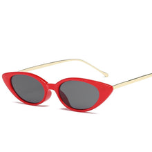 Load image into Gallery viewer, High Quality Women's Fashion Narrow Cat Eye Sunglasses UV400 Fashion Eye Wear narrow sunglasses for women's fashion Products