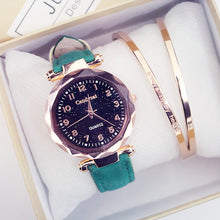 Load image into Gallery viewer, Quartz Wristwatches Fashion Starry Sky Women Watches Leather Ladies Bracelet Watch
