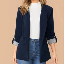 Load image into Gallery viewer, Autumn And Winter Fashion Stitching Lapel Slim Cardigan Temperament Suit Jacket