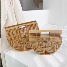 Load image into Gallery viewer, Elegant Female Weave Tote Bag Fashion New High quality Women's Designer Handbag Large Saddle bag Straw Beach Travel bag
