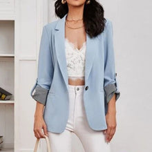 Load image into Gallery viewer, Autumn And Winter Fashion Stitching Lapel Slim Cardigan Temperament Suit Jacket