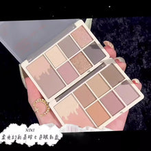 Load image into Gallery viewer, 7 Color Eyeshadow Palette Red Wine Glitter Pearly Lasting Acrylic Eyeshadow Palette Korean Eyes Makeup Palette Beauty Makeup