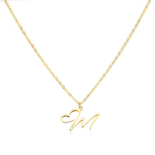 Load image into Gallery viewer, Dainty Gold Initial Necklace for Women – Personalized Heart-Shaped Stainless Steel Jewelry, 45cm