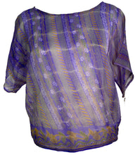 Load image into Gallery viewer, PCH6406 Very Sheer Chiffon Avatar Pure Silk Boxy Top
