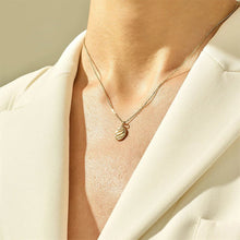 Load image into Gallery viewer, Elegant Gold Croissant Necklace with Adjustable Chain – Hypoallergenic Stainless Steel-Plated Jewelry