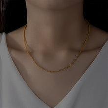 Load image into Gallery viewer, Elegant Gold Necklace for Women – Hypoallergenic Stainless Steel-Plated 14k Gold Chain, 15 Inch with Extension