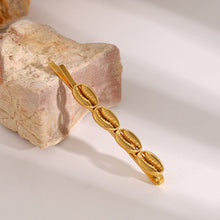 Load image into Gallery viewer, Espresso Gold French Hair Pin with Coffee Bean Design – Hypoallergenic Stainless Steel