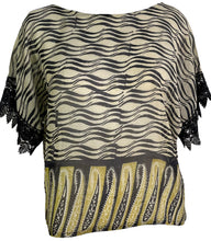 Load image into Gallery viewer, PRG6293 Sheer Avatar Pure Silk Boxy Top