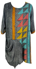 Load image into Gallery viewer, PRC6546 Avatar Pure Silk Self Pocket Tunic Dress