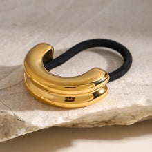 Load image into Gallery viewer, Mini Double Arch Cuff Bracelet for Women – Hypoallergenic 18k Gold-Plated Stainless Steel, Waterproof and Stylish