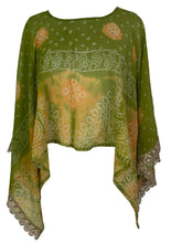 Load image into Gallery viewer, PCH7197A Very Sheer Avatar Pure Silk Capelet Poncho