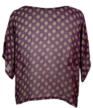 Load image into Gallery viewer, PRG4939 Sheer Avatar Pure Silk Boxy Top