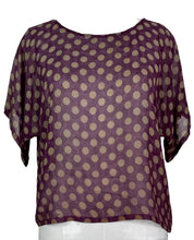 Load image into Gallery viewer, PRG4939 Sheer Avatar Pure Silk Boxy Top