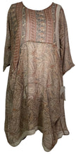 Load image into Gallery viewer, PRG7824 Sheer Avatar Pure Silk Sculptural Long Tunic Dress