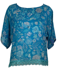 Load image into Gallery viewer, PRG6305 Sheer Avatar Pure Silk Side Slit Top