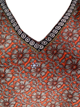 Load image into Gallery viewer, PRC7702 Avatar Pure Silk Short Kaftan Tunic with Slits