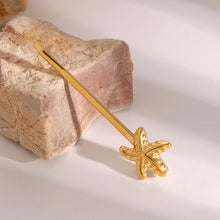Load image into Gallery viewer, Stellar Starfish Gold French Pin – Nautical Charm with Hypoallergenic Stainless Steel