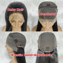 Load image into Gallery viewer, 13x4.5 Hd Lace Frontal Wig Brazilian Human Hair Wig 34inch Straight Deep Wave Lace Frontal Wigs