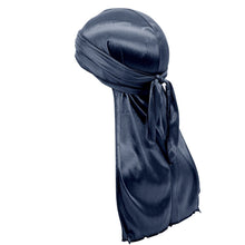 Load image into Gallery viewer, Men Silky Durags Turban Bandanas Hair bands Hat Wrap Long Tail Hip-hop Cap Headwear Hair Accessories