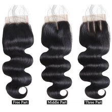 Load image into Gallery viewer, 9A Grade Brazilian Human Hair Extensions Body Wave 1/3 Bundles with - Bianca's hair and beauty supply