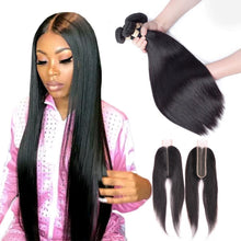 Load image into Gallery viewer, 10A Grade 1/3/4 Bundles Straight Brazilian 100% Unprocessed Virgin - Bianca's hair and beauty supply