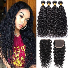 Load image into Gallery viewer, BeuMax Hairs Water Curl 10A Grade Brazilian Jerry curl Bundles with - Bianca's hair and beauty supply