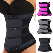 Load image into Gallery viewer, 3 belt waist trainer sauna sweat sport girdles women body shaper workout trimmer belt - Bianca's hair and beauty supply