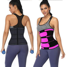 Load image into Gallery viewer, 3 belt waist trainer sauna sweat sport girdles women body shaper workout trimmer belt - Bianca's hair and beauty supply