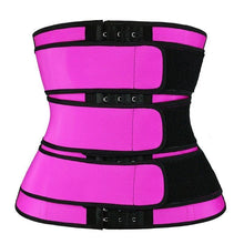 Load image into Gallery viewer, 3 belt waist trainer sauna sweat sport girdles women body shaper workout trimmer belt - Bianca's hair and beauty supply