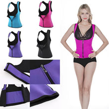 Load image into Gallery viewer, corset waist trainer cincher control body shaper underbust sports black adjustbla shoulder - Bianca's hair and beauty supply