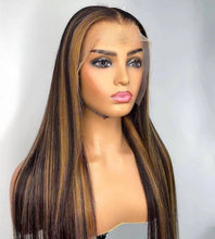 Load image into Gallery viewer, 13x4transparent frontal wig 4/27highligted piano color