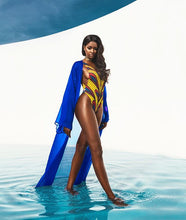 Load image into Gallery viewer, African Style One Piece Swimsuit Women Mujer Monokini Sexy Bodysuit High Cut Swimwear Backless Swim Bathing Suit