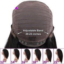Load image into Gallery viewer, BeuMax Brazilian Kinky Straight 4x4 Lace Closure wigs 180% Density - Bianca's hair and beauty supply