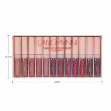 Load image into Gallery viewer, Long-lasting/Kiss-proof/ Waterproof 12PC Matte Lipsticks Waterproof