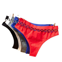 Load image into Gallery viewer, Sexy Fishing Mesh Hollow Sports Women's Triangle G-String Pants Fitness Fun Underwear Seamless T Pants