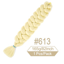 Load image into Gallery viewer, 82 Inch 165g/Pack Synthetic Crochet Hair Pre Stretched Jumbo Braiding Hair High Temperature Fiber Hair Extensions For Box Braids