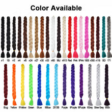 Load image into Gallery viewer, 82 Inch 165g/Pack Synthetic Crochet Hair Pre Stretched Jumbo Braiding Hair High Temperature Fiber Hair Extensions For Box Braids