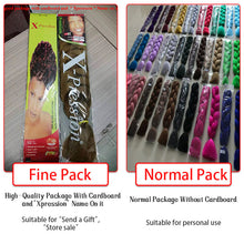 Load image into Gallery viewer, 82 Inch 165g/Pack Synthetic Crochet Hair Pre Stretched Jumbo Braiding Hair High Temperature Fiber Hair Extensions For Box Braids