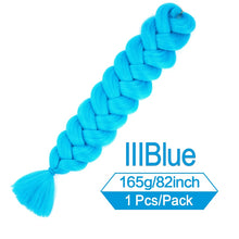 Load image into Gallery viewer, 82 Inch 165g/Pack Synthetic Crochet Hair Pre Stretched Jumbo Braiding Hair High Temperature Fiber Hair Extensions For Box Braids
