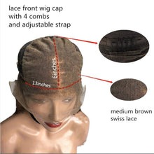 Load image into Gallery viewer, VINIDA STYLE Highlight Straight 150Density Lace Front Human Hair Wigs Scalp Top Closure Wigs With Baby Hair Non-Remy