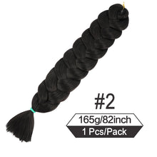 Load image into Gallery viewer, 82 Inch 165g/Pack Synthetic Crochet Hair Pre Stretched Jumbo Braiding Hair High Temperature Fiber Hair Extensions For Box Braids