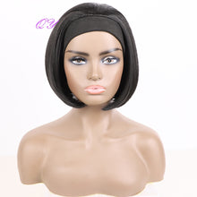 Load image into Gallery viewer, QY Hair Big Afro Kinky Curly Headband Wigs For Women Synthetic Hair Wigs Turban Wrap Hair Style