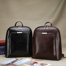 Load image into Gallery viewer, Women Backpack high quality PU Leather Fashion Backpacks Female Feminine Casual Large Capacity Vintage Shoulder Bags
