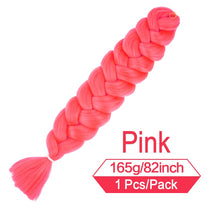 Load image into Gallery viewer, 82 Inch 165g/Pack Synthetic Crochet Hair Pre Stretched Jumbo Braiding Hair High Temperature Fiber Hair Extensions For Box Braids