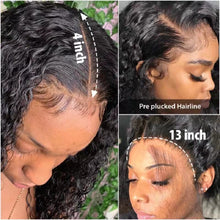 Load image into Gallery viewer, 30 34 Inch Loose Deep Wave HD Frontal Wigs for Women Curly Human Hair Brazilian 13x4 Wet And Wavy Water Wave Full Lace Front Wig